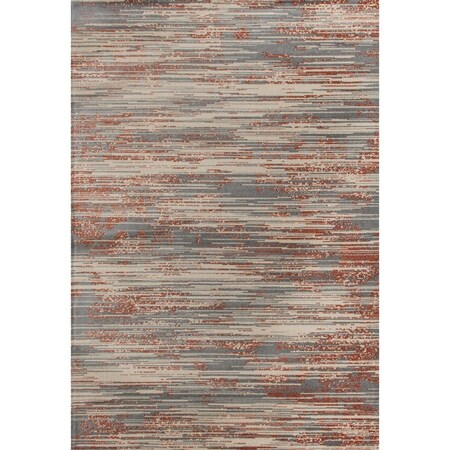 Standalone 9 x 12 ft. Ferndale Collection Brushstrokes Woven Area Rug, Gray ST323828